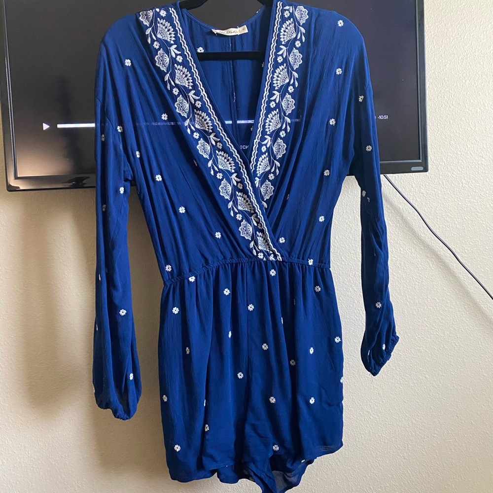 Navy Blue Romper/ shorts